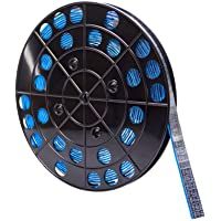 Haskyy Rollo de 6 kg de pesas adhesivas- de acero y zinc- 1200 x 5 g- 12 x 5 g- barra adhesiva con borde abrílico.